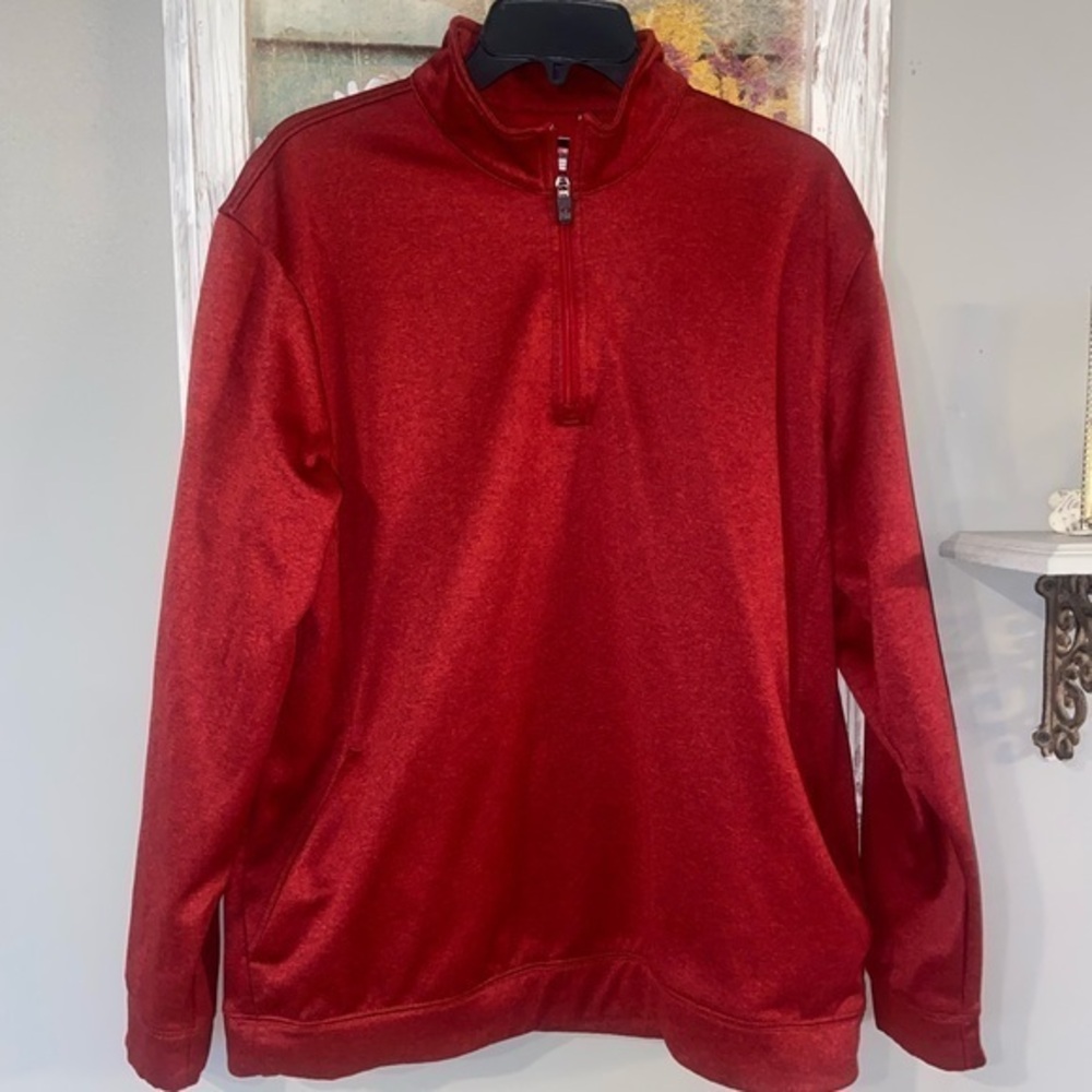 Grand Slam Performance Men's 1/4 Zip Pullover Golf Sweatshirt Size Lg Maroon